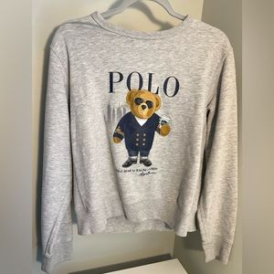 Ralph Lauren Polo Bear Grey Sweatshirt Ralph’s Coffee
